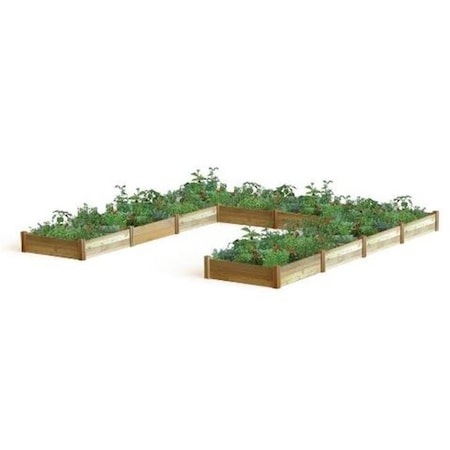 Gronomics Gronomics MRGB U16-16 U Shaped Harvester Raised Garden Bed 189 x 189 x 13 in. MRGB U16-16